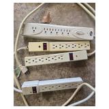 Collection of Power Strips, Truck Camper Mounting Tape, and Foam Weather Strip - content quantities unverified