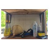 Collection of Automotive Fluids and Maintenance Products - contents quantities unverified