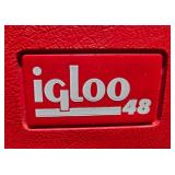 Set of Igloo 48 Qt Coolers with Handles and Lids
