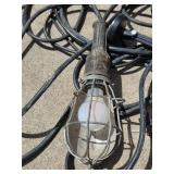 Lot of Industrial Work Lights with Long Extension Cords