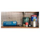 Collection of Assorted Spray Paints, Industrial Lubricants, and Nitrile Gloves - content quantities unverified