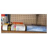 Collection of Assorted Spray Paints, Industrial Lubricants, and Nitrile Gloves - content quantities unverified