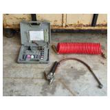 Automotive Air Hose, Tire Inflator and Grinding Accessories Set