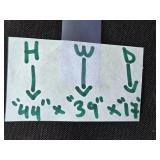 Vintage Industrial Metal Tool Cabinet with Assorted Hardware