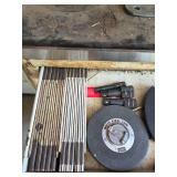 Assorted Mix of Hardware Pieces and Measuring Tools