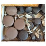 Assorted Wheels and Metal Hardware Collection