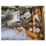 Assorted Wheels and Metal Hardware Collection