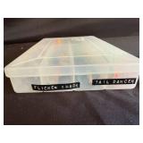 Collection of Fishing Lures in Tackle Box