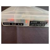 Collection of Assorted Fishing Lures in Storage Box