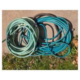 Set of Garden Hoses - Green and Blue