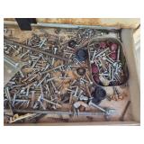 Mixed Collection of Screws, Bolts, and Hardware Parts