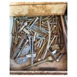 Assortment of Bolts, Screws, and Metal Fasteners