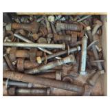 Assortment of Bolts, Screws, and Metal Fasteners