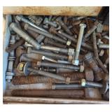 Assortment of Bolts, Screws, and Metal Fasteners