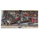 Assorted Rusty Bolts, Hinges, and Hardware Collection
