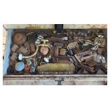 Assorted Rusty Bolts, Hinges, and Hardware Collection