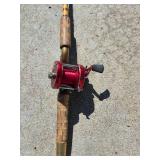 Set of Vintage Fishing Rods with Abu Ambassadeur Reels