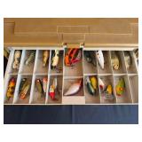 Plano Tackle Box with Diverse Fishing Lures Collection