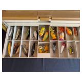Plano Tackle Box with Diverse Fishing Lures Collection
