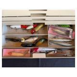 Plano Tackle Box with Diverse Fishing Lures Collection