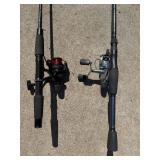 Set of 2 Fishing Rods with Reels - Shimano Spirex 2500RG and Cabela