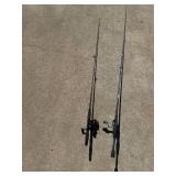 Set of 2 Fishing Rods with Reels - Shimano Spirex 2500RG and Cabela