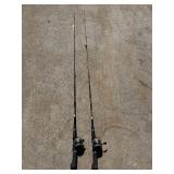 Pair of Zebco 33 Fishing Reels with Lew