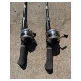Pair of Zebco 33 Fishing Reels with Lew