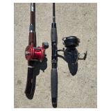 Set of Fishing Rods with Reels - ABU Ambassadeur & Garcia Mitchell