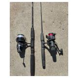 Set of Fishing Rods with Reels - Mitchell 300A and Shimano RX1000