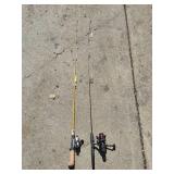 Set of Fishing Rod and Reel Combos - Daiwa Minicast-2 & Berkley Lightning