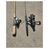 Set of Fishing Rod and Reel Combos - Daiwa Minicast-2 & Berkley Lightning