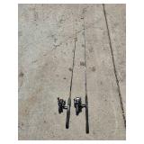 Set of Fishing Rods with Reels: Mitchell 300 Excellence and Shakespeare Ugly Stik