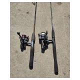 Set of Fishing Rods with Reels: Mitchell 300 Excellence and Shakespeare Ugly Stik
