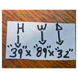 Brown Leather Reclining Sofa