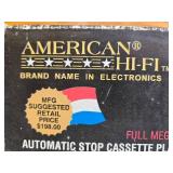 American Hi-Fi Model CR 61 Car Audio System with 125W Speakers