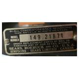 Vintage Craftsman Belt and Disc Sander with Model Number 149.21871