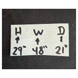 Mid-Century Modern Wooden Desk with Drawers