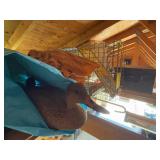 Collection of Duck Decoy, Wire Cage, Metal Box, and PVC Pipe Fittings