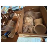Collection of Duck Decoy, Wire Cage, Metal Box, and PVC Pipe Fittings