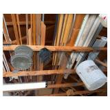 Assorted Industrial Buckets and Metal Baskets Used for Traps Collection