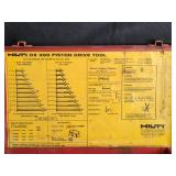 Hilti DX 350 Piston Drive Tool with Accessories in Metal Carry Case