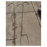 Pair of Black Metal Shepherd