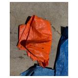 Set of Heavy-Duty Tarps in Blue and Orange