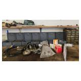 Assorted Hardware Lot with Screws, Nails, and Electronic Components