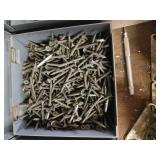 Assorted Hardware Lot with Screws, Nails, and Electronic Components