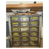 Assorted Hardware Lot with Screws, Nails, and Electronic Components