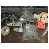 Assorted Hardware Lot with Screws, Nails, and Electronic Components