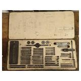 Vintage Thread Cutting Tap and Die Set with Case