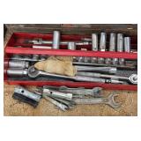 Vintage Craftsman Socket Set with Metal Toolbox and Canvas Bag